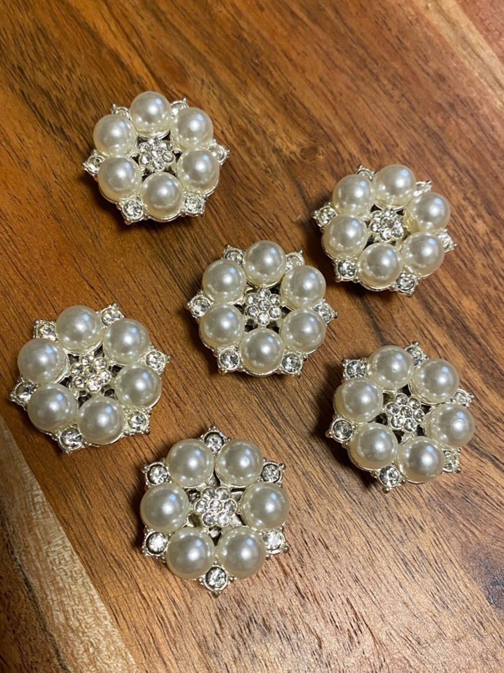 Set of 6 luxury button covers